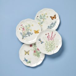 Lenox Heritage Lenox Heritage Butterfly Meadow Herbs Accent Plates, Set of 4