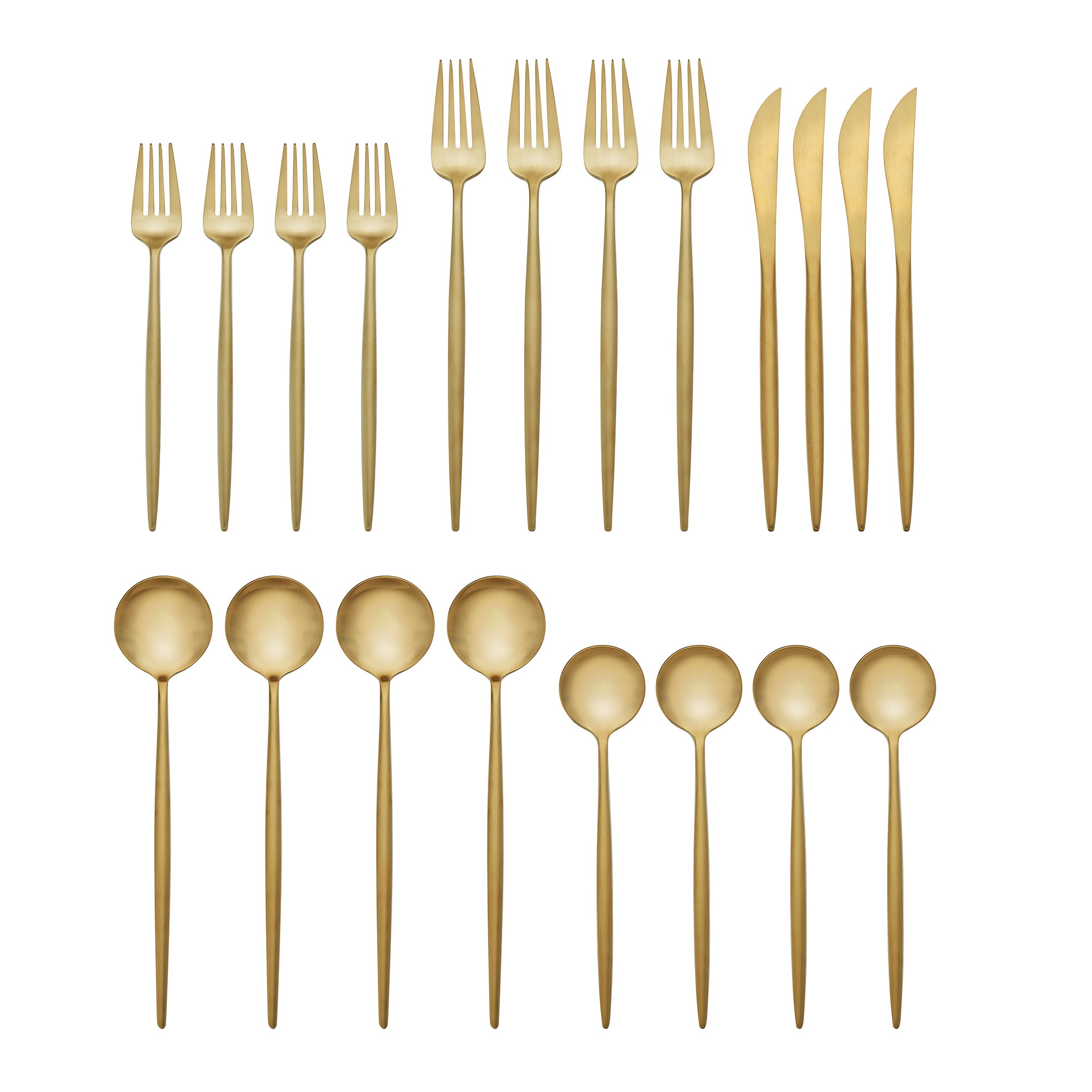 Lenox Heritage Lenox Heritage Zephyr Gold Satin 20-Piece Flatware Set - Image 2