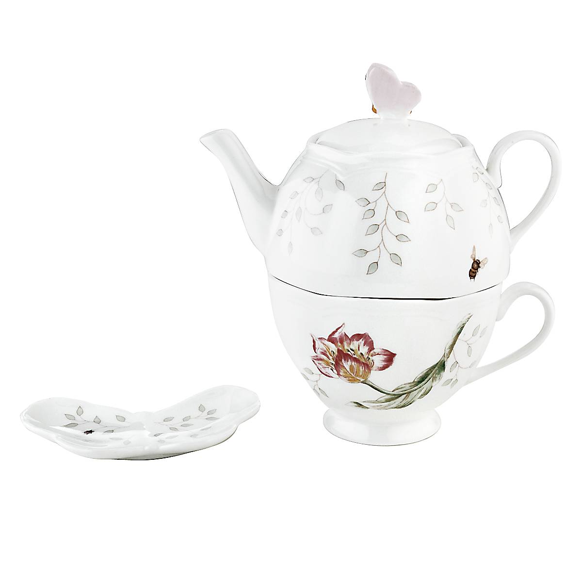 Lenox Heritage Lenox Heritage Butterfly Meadow 3-Piece Tea Set - Image 4