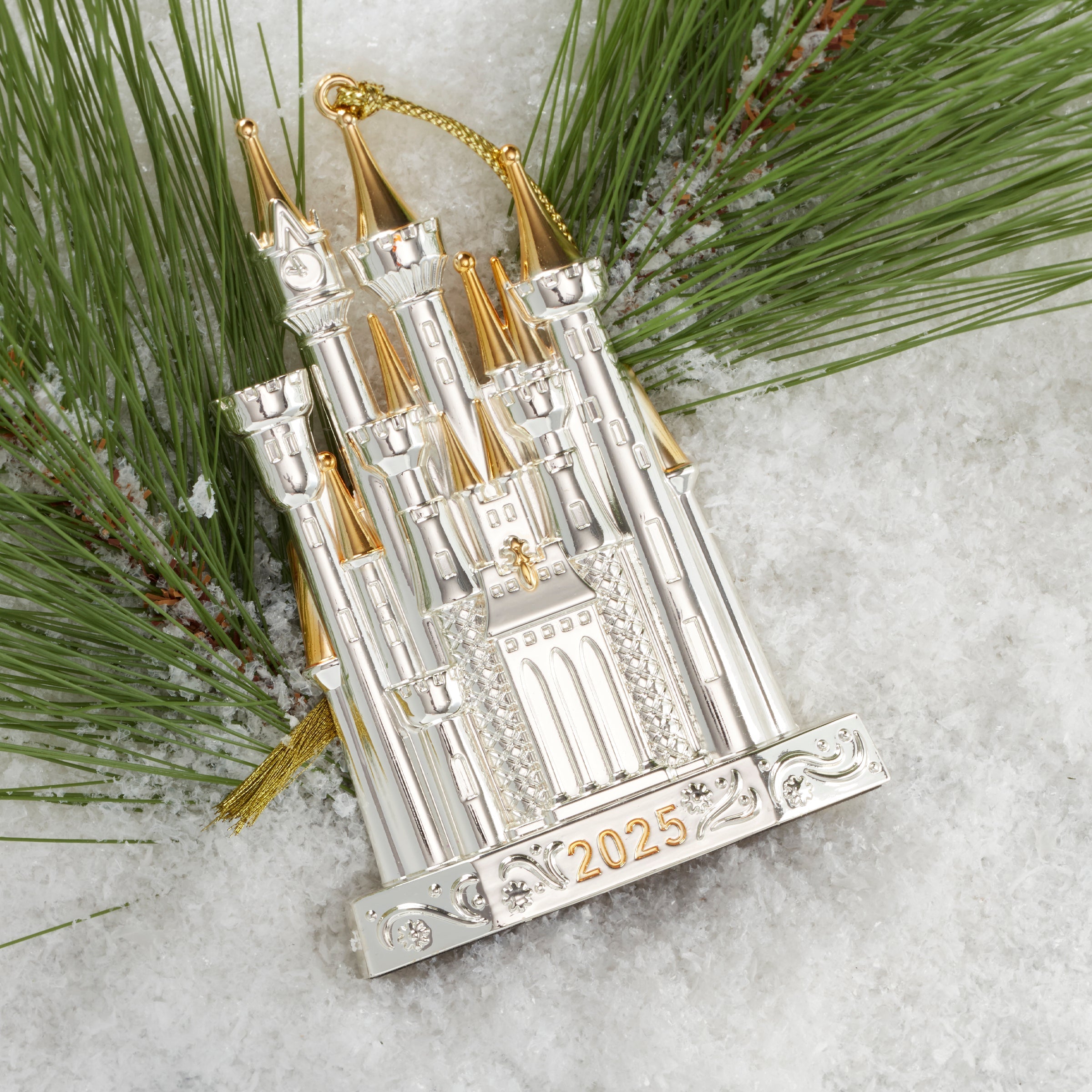 Lenox Heritage Lenox Heritage 2025 Cinderella Castle Silverplate Ornament - Image 3
