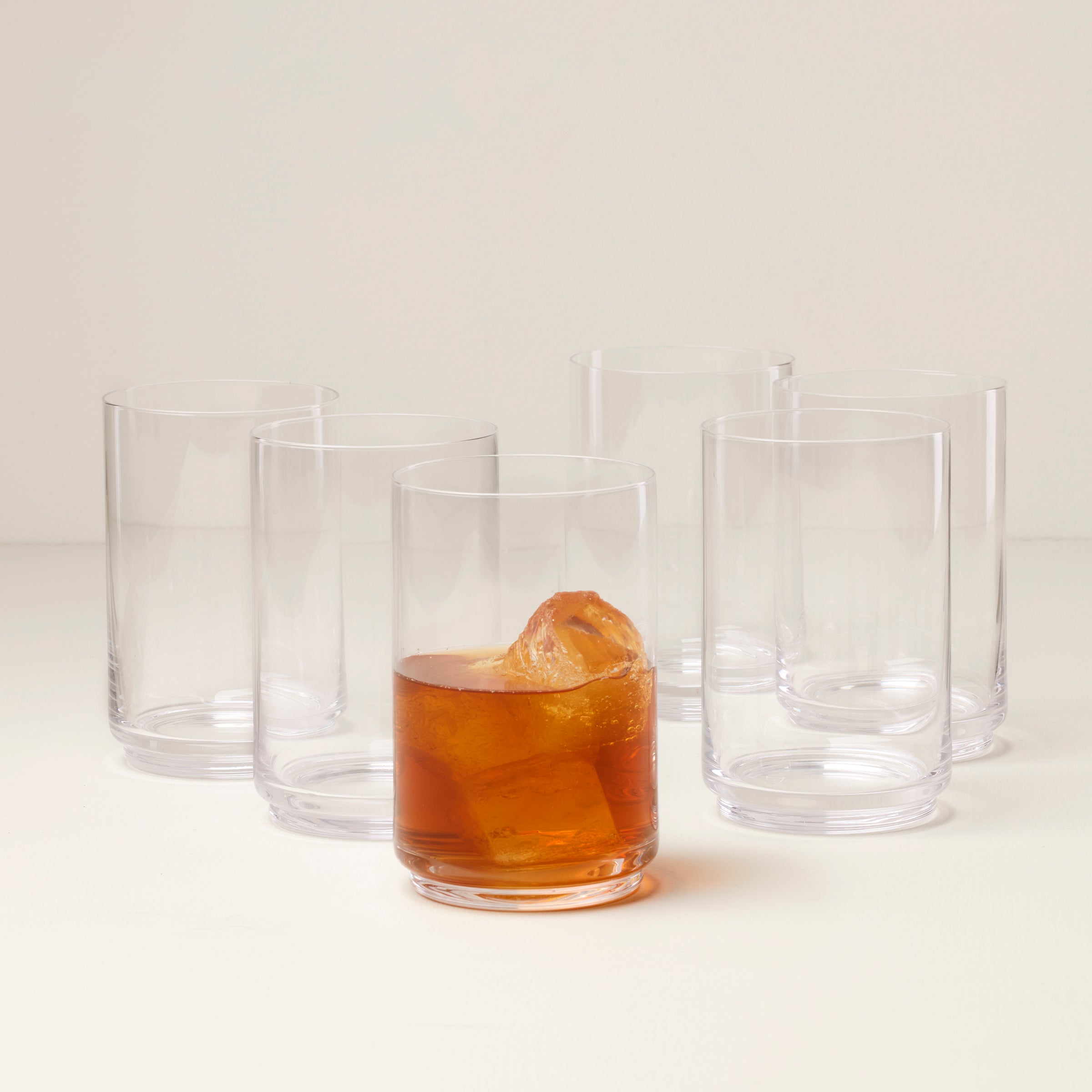 Lenox Heritage Lenox Heritage Tuscany Stackable Glass Coolers, Set of 6 - Image 3