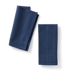 Lenox Heritage Lenox Heritage Essentials Navy Dinner Napkins, Set of 2