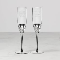 Alternative view of Lenox Heritage Lenox Heritage Personalized True Love 2-Piece Toasting Flute Set