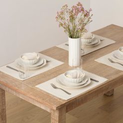 Lenox Heritage Lenox Heritage French Perle Natural 13x18 Placemats, Set of 4