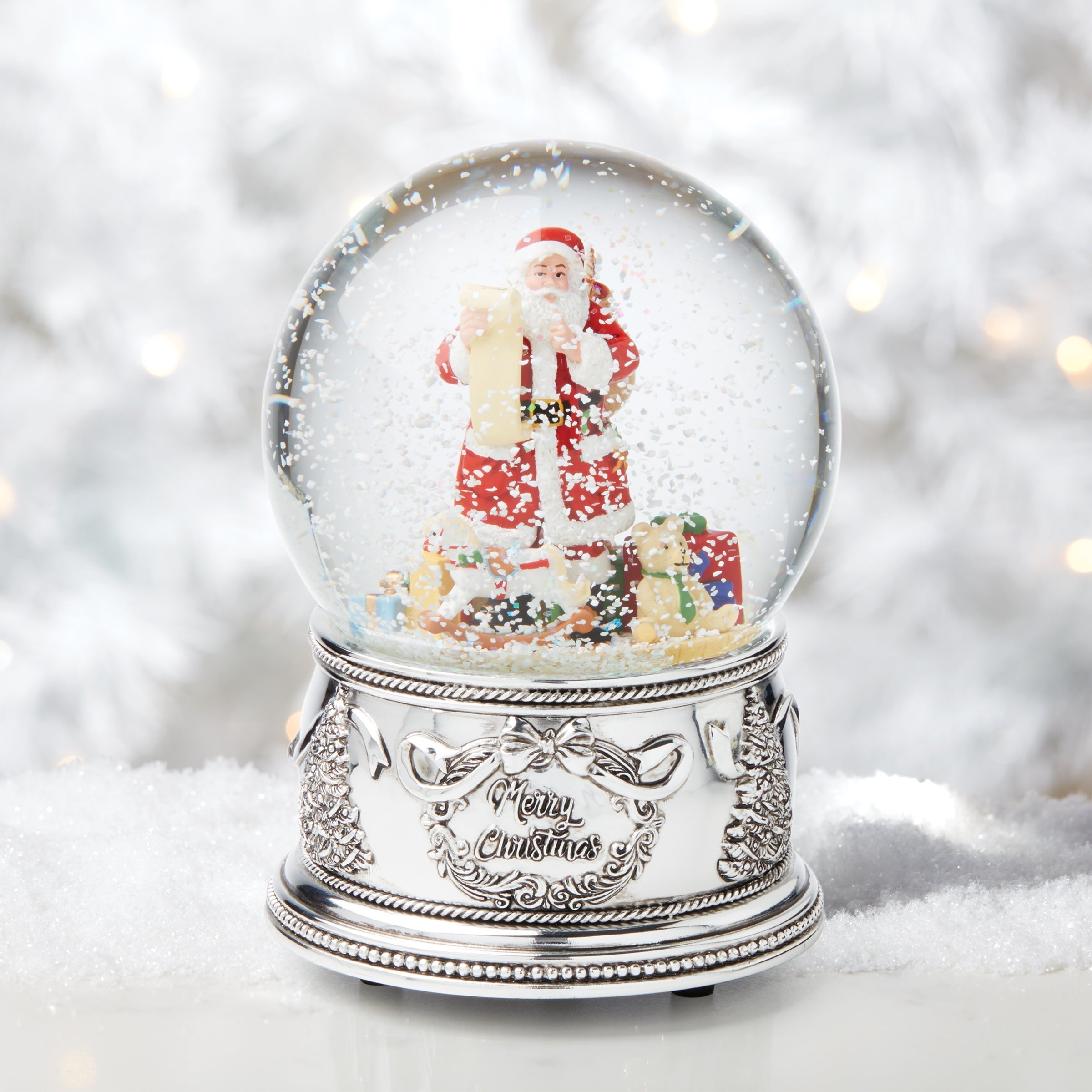 Lenox Heritage Lenox Heritage Winter Traditions Santa Snow Globe - Image 3