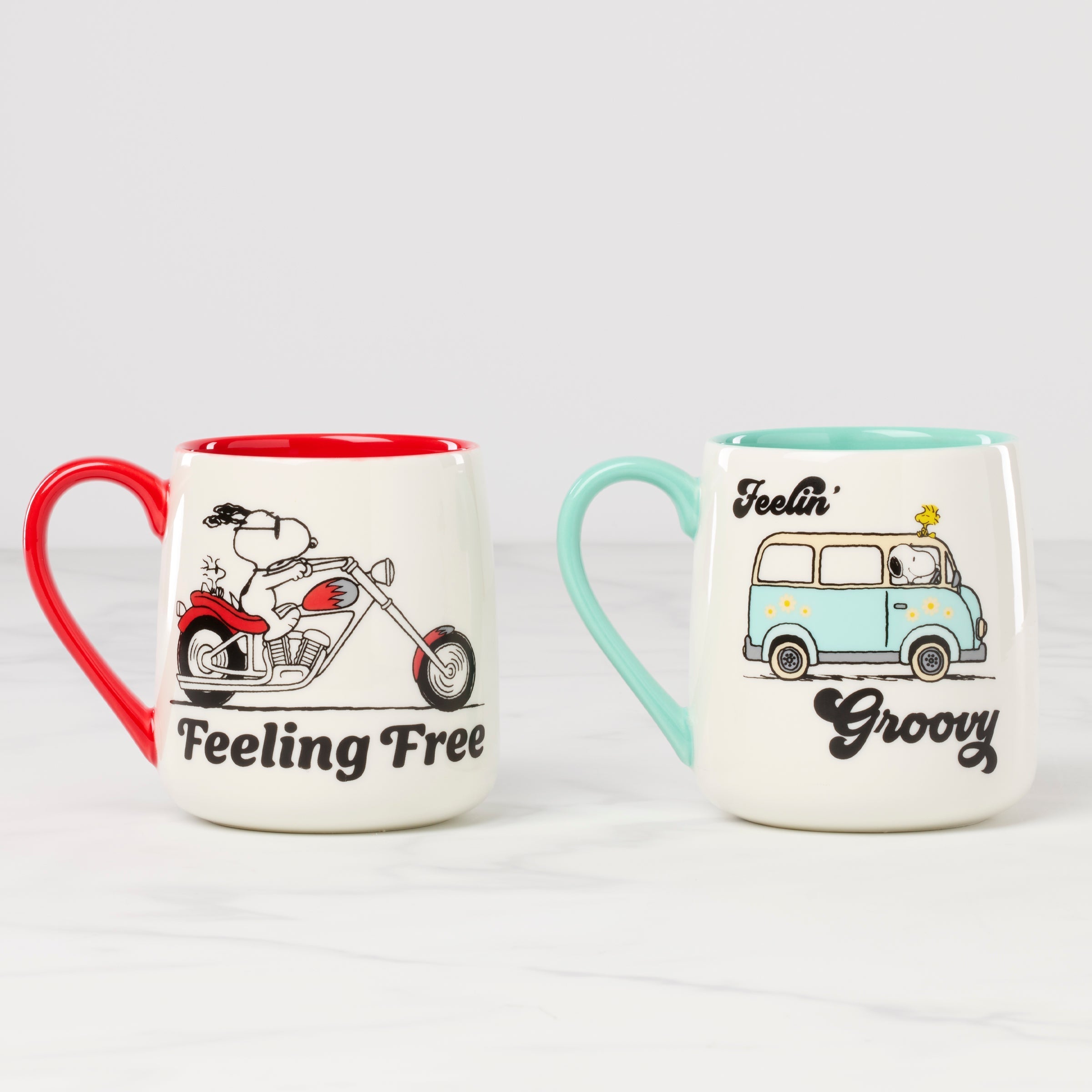 Lenox Heritage Lenox Heritage Peanuts Mugs Groovy-Feeling Free, Set of 2 - Image 2