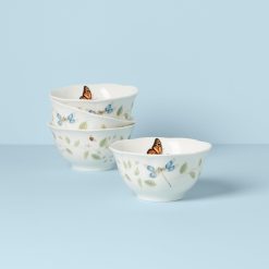 Lenox Heritage Lenox Heritage Butterfly Meadow Vines Rice Bowls, Set of 4