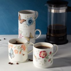 Alternative view of Lenox Heritage Lenox Heritage Butterfly Meadow Stacking Mugs - Set of 4