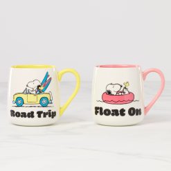 Lenox Heritage Lenox Heritage Peanuts Mugs Road Trip-Float On, Set of 2