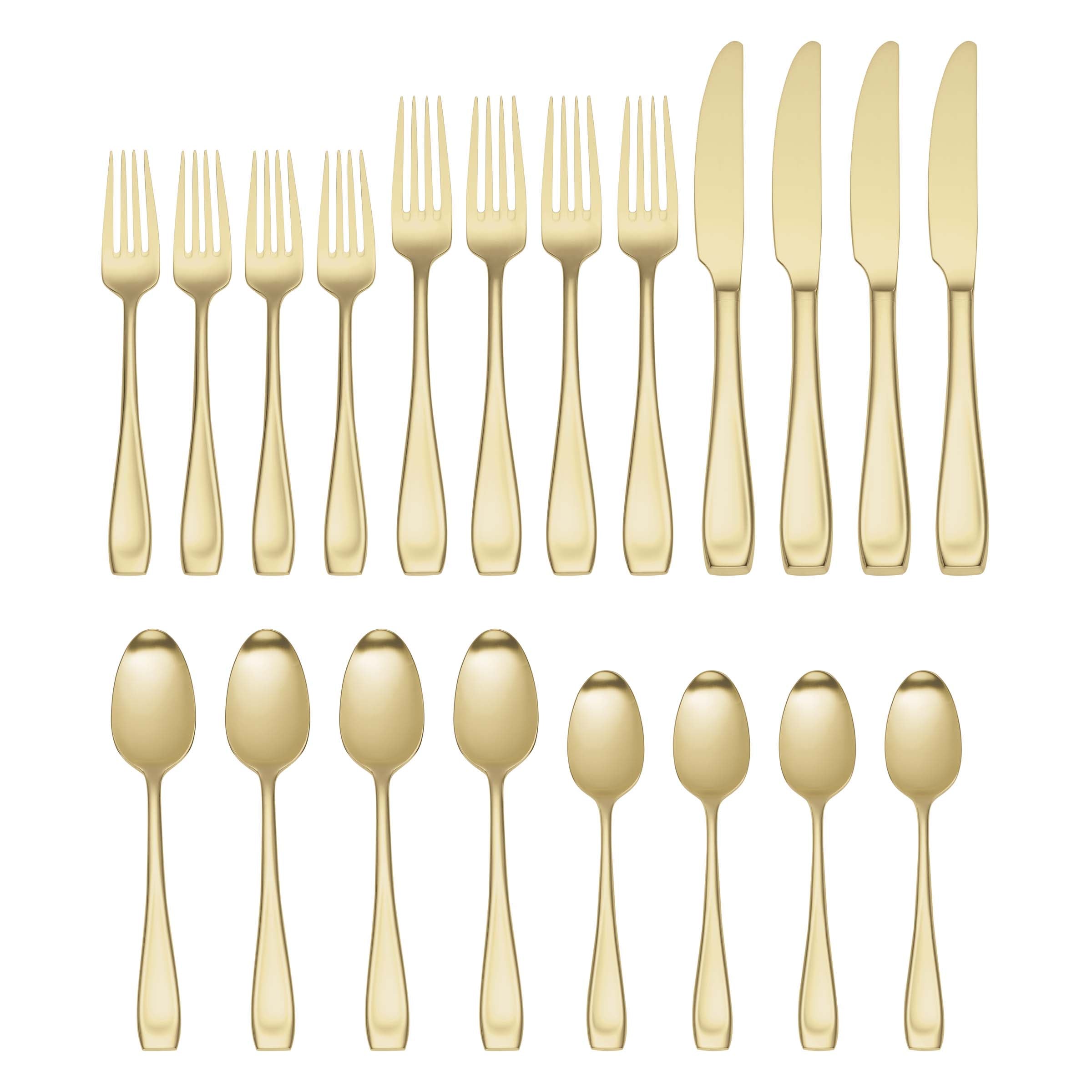 Lenox Heritage Lenox Heritage Moda Champagne Satin 20- Piece Flatware Set - Image 3