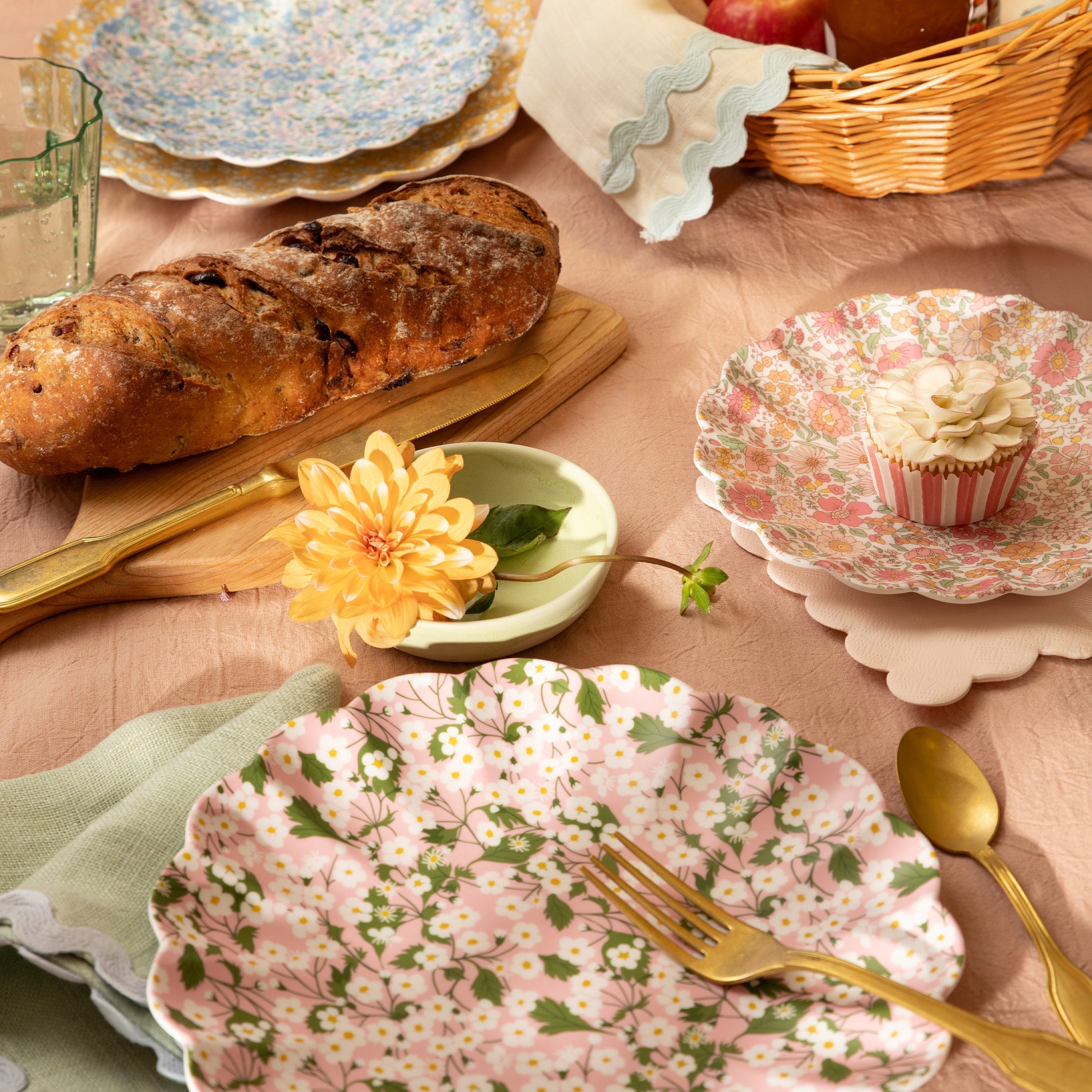 Lenox Heritage Lenox Heritage Meri Meri X Liberty Floral Melamine Large Plate, Set of 4 - Image 6