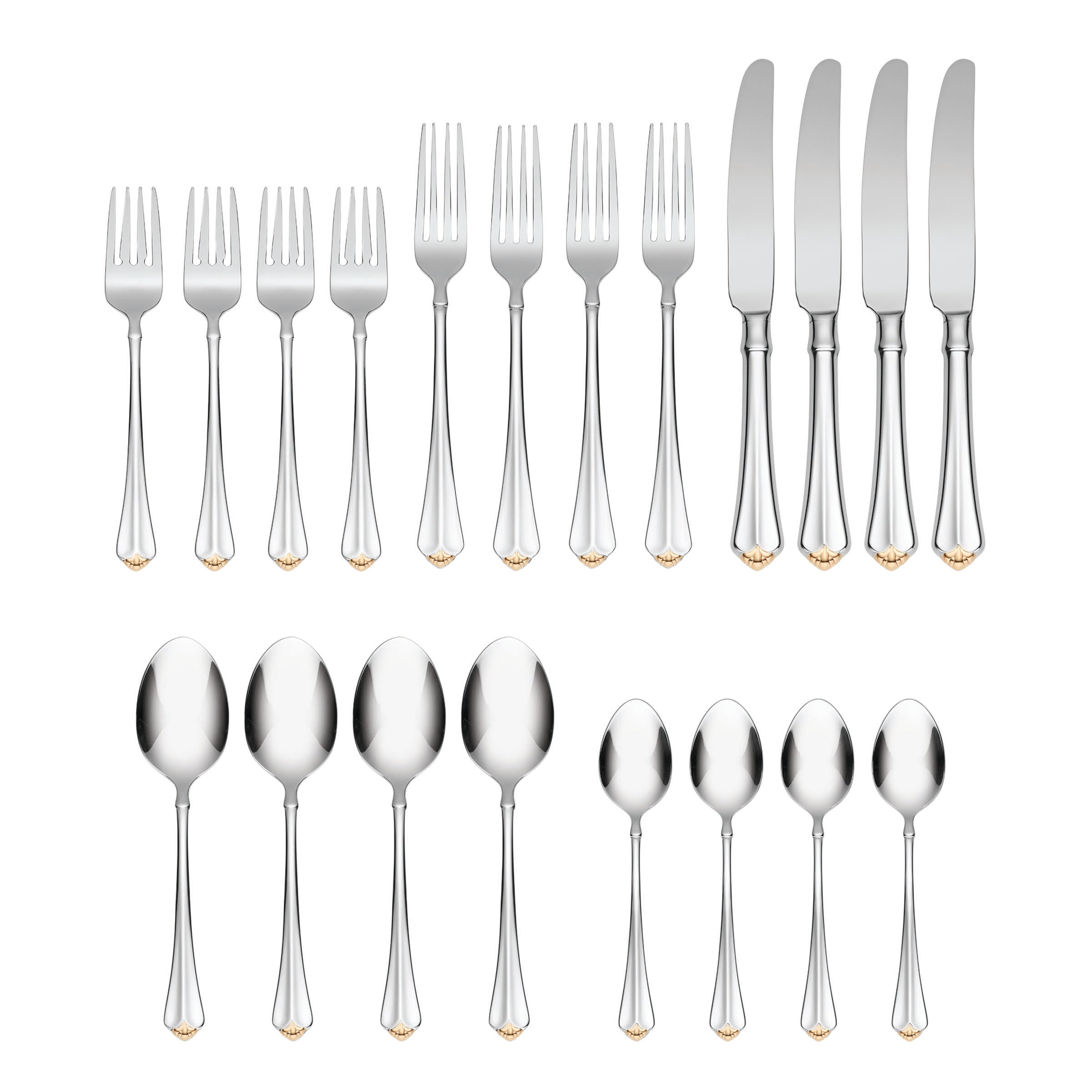 Lenox Heritage Lenox Heritage Golden Juilliard 20-Piece Flatware Set - Image 4