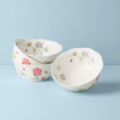 Lenox Heritage Lenox Heritage Butterfly Meadow Large All-Purpose Bowls, Set of 4