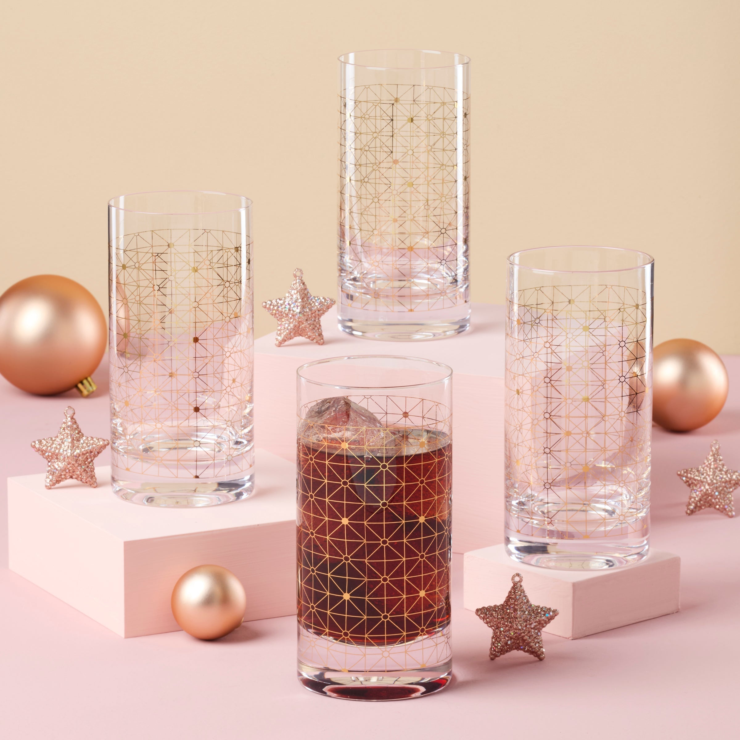 Lenox Heritage Lenox Heritage Tuscany Classics Gold Dust Highball Glasses, Set of 4 - Image 3