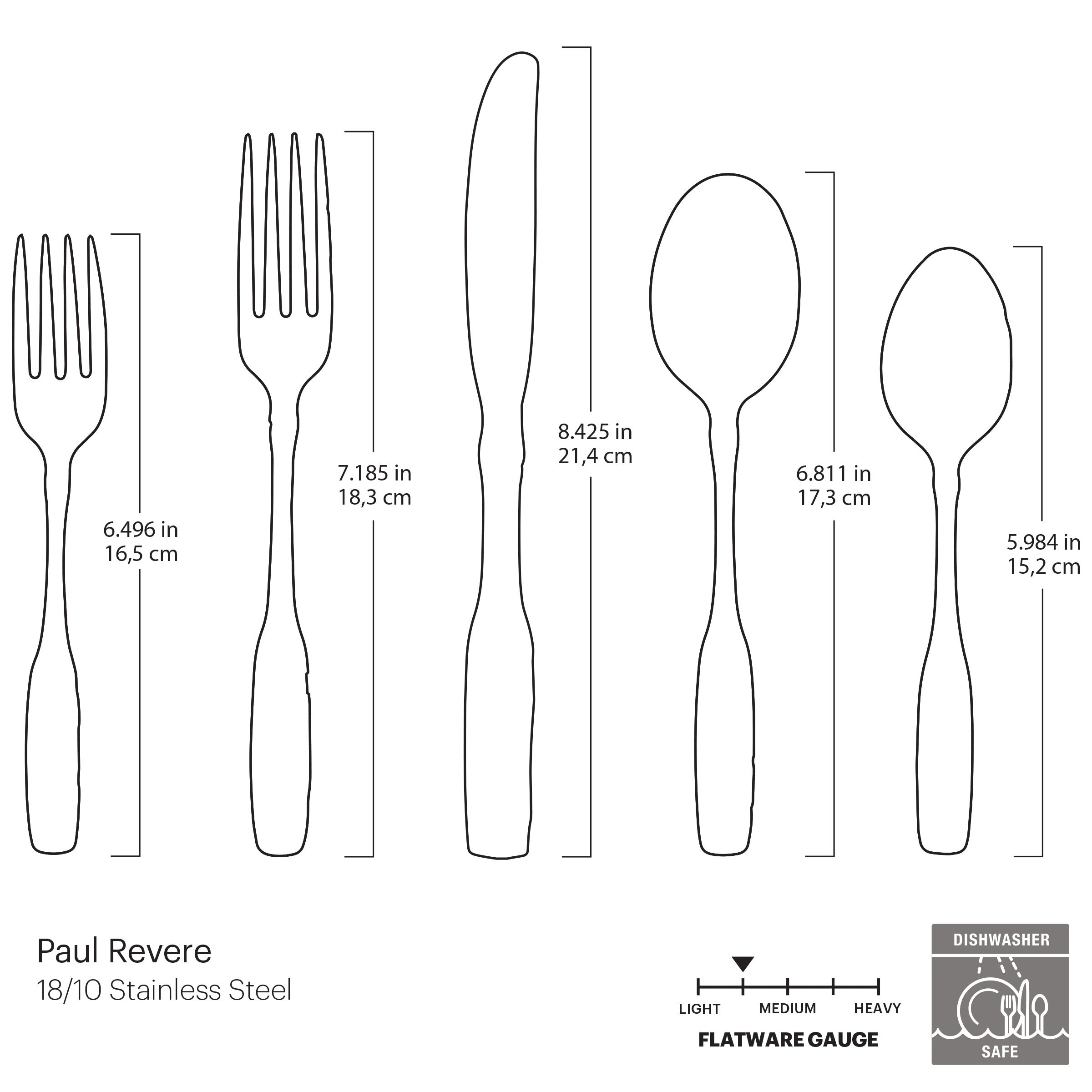 Lenox Heritage Lenox Heritage Paul Revere 5-Piece Place Setting - Image 3