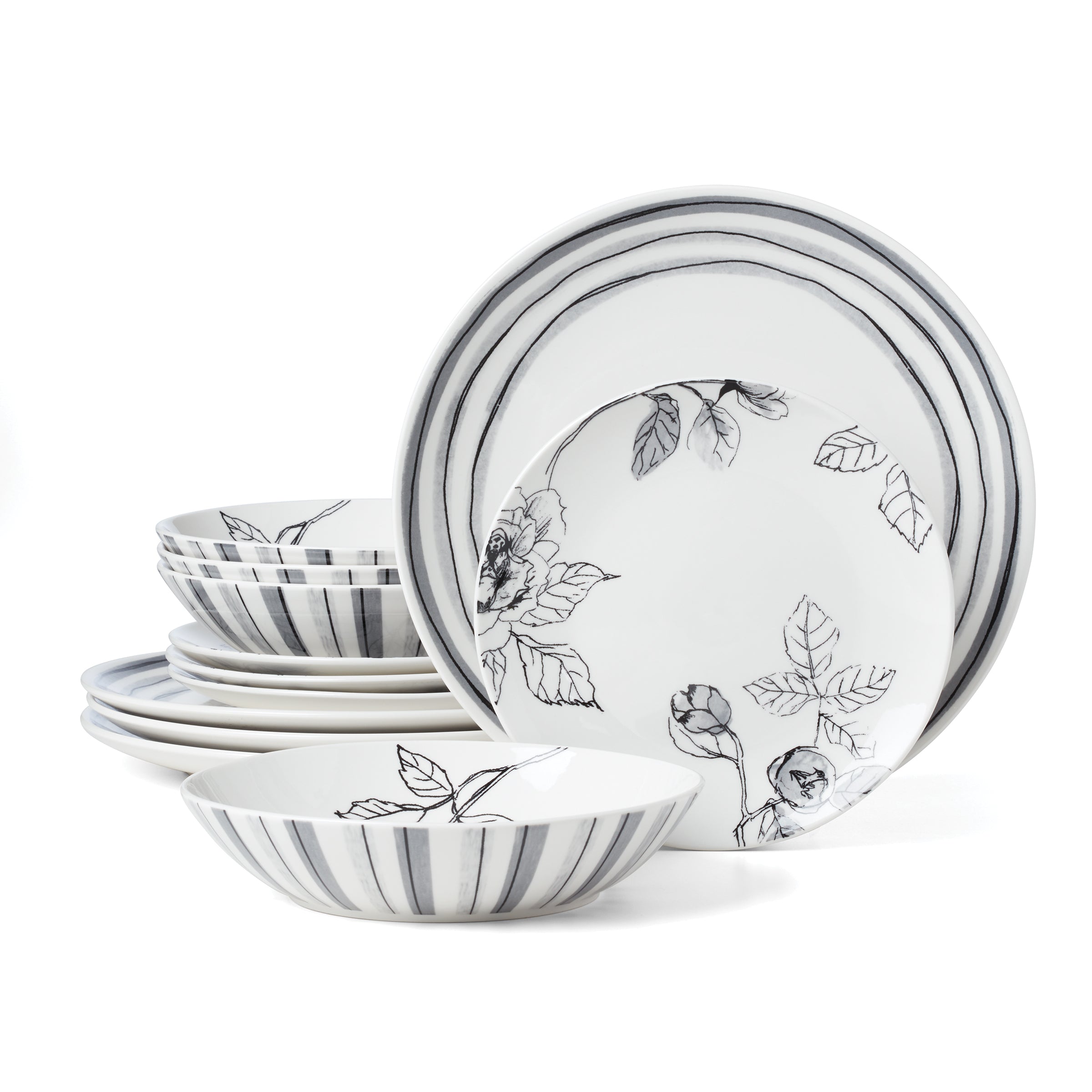 Lenox Heritage Lenox Heritage Sketchbook 12-Piece Dinnerware Set