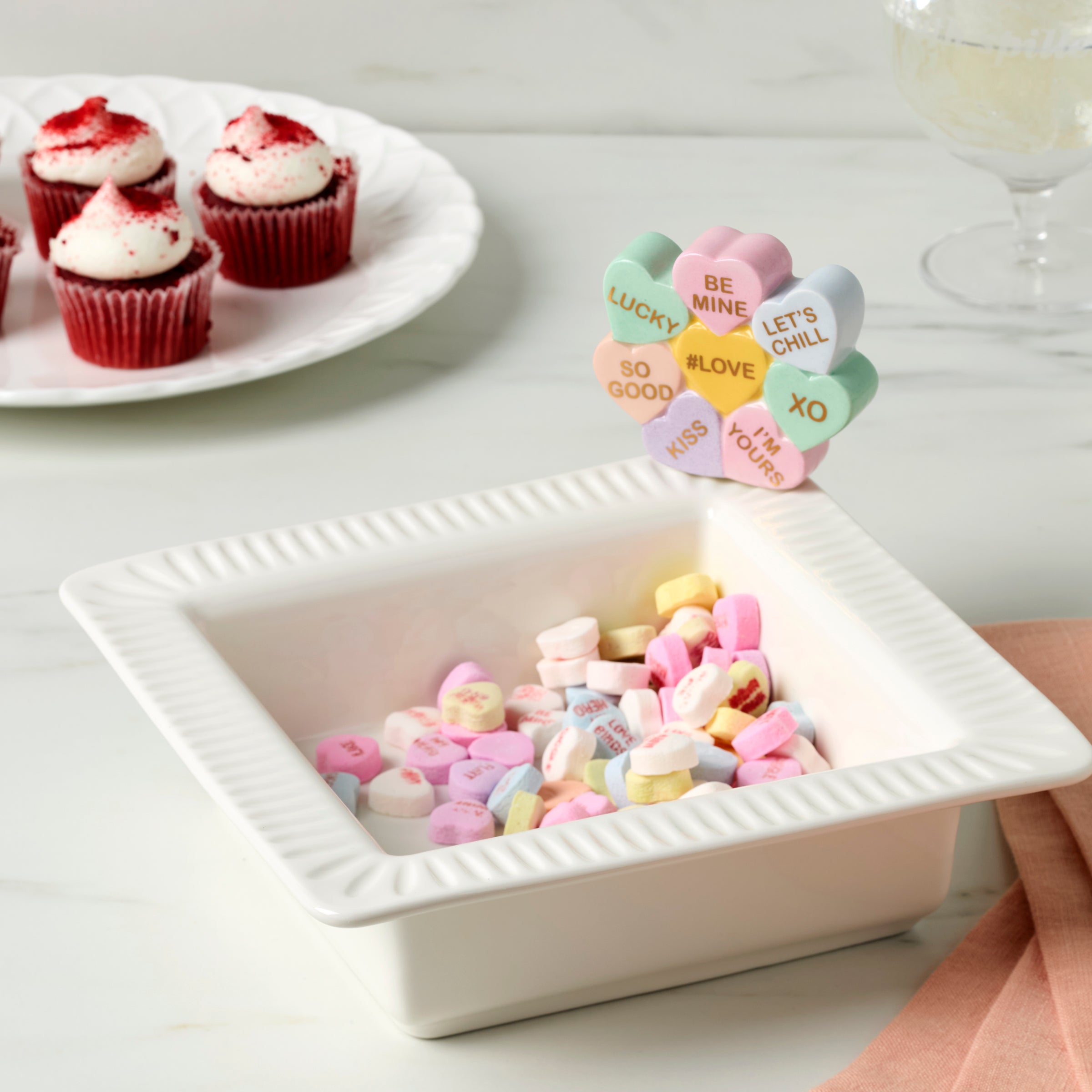 Lenox Heritage Lenox Heritage Profile Poppers Square Bowl & Heart Candy Set - Image 2