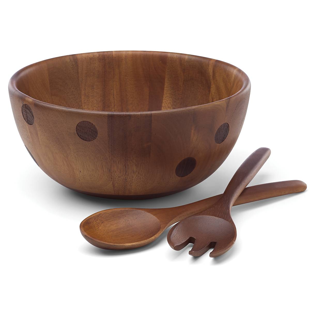 Lenox Heritage Lenox Heritage Deco Dot Salad Bowl with Servers