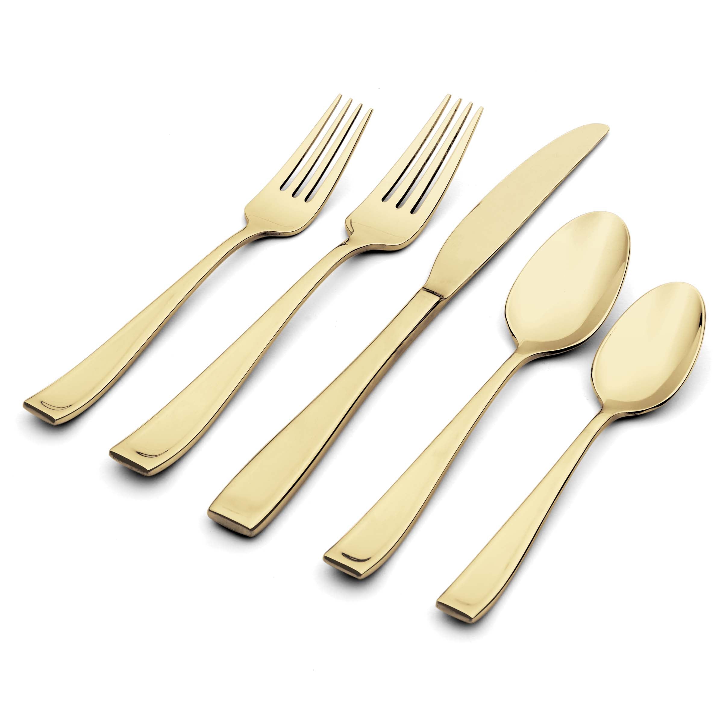 Lenox Heritage Lenox Heritage Moda Champagne Satin 20- Piece Flatware Set - Image 4