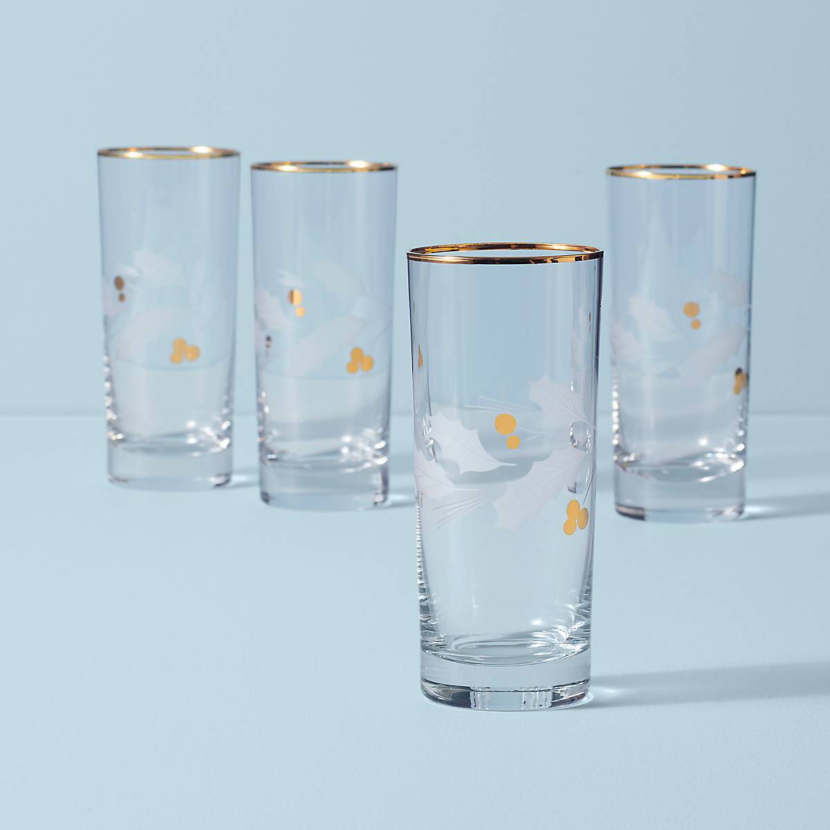 Lenox Heritage Lenox Heritage Holiday Gold Highball Glasses, Set of 4
