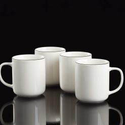 Alternative view of Lenox Heritage Lenox Heritage 24 Seven Black Rim Mugs, Set of 4