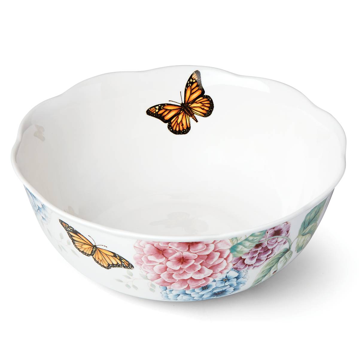 Lenox Heritage Lenox Heritage Butterfly Meadow Hydrangea Large Serving Bowl - Image 4