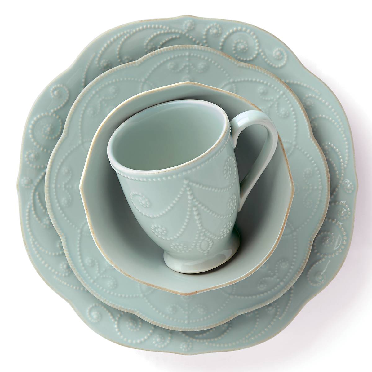 Lenox Heritage Lenox Heritage French Perle Ice Blue 4-Piece Place Setting - Image 3