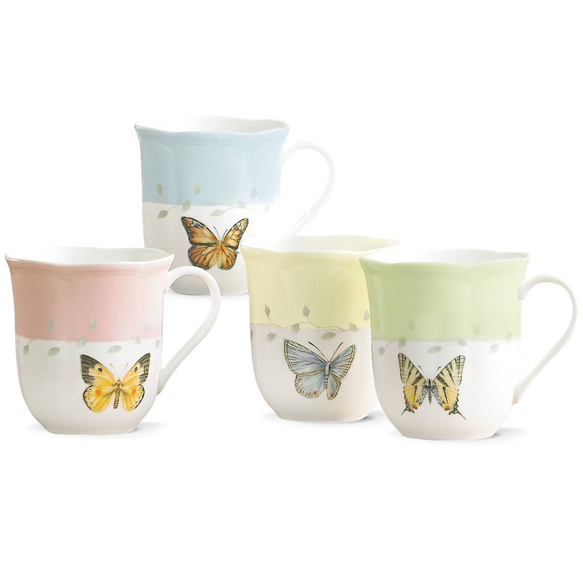 Lenox Heritage Lenox Heritage Butterfly Meadow Colors Mugs, Set of 4 - Image 3