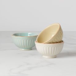 Lenox Heritage Lenox Heritage French Perle Groove Assorted Mini 3-Piece Bowl Set