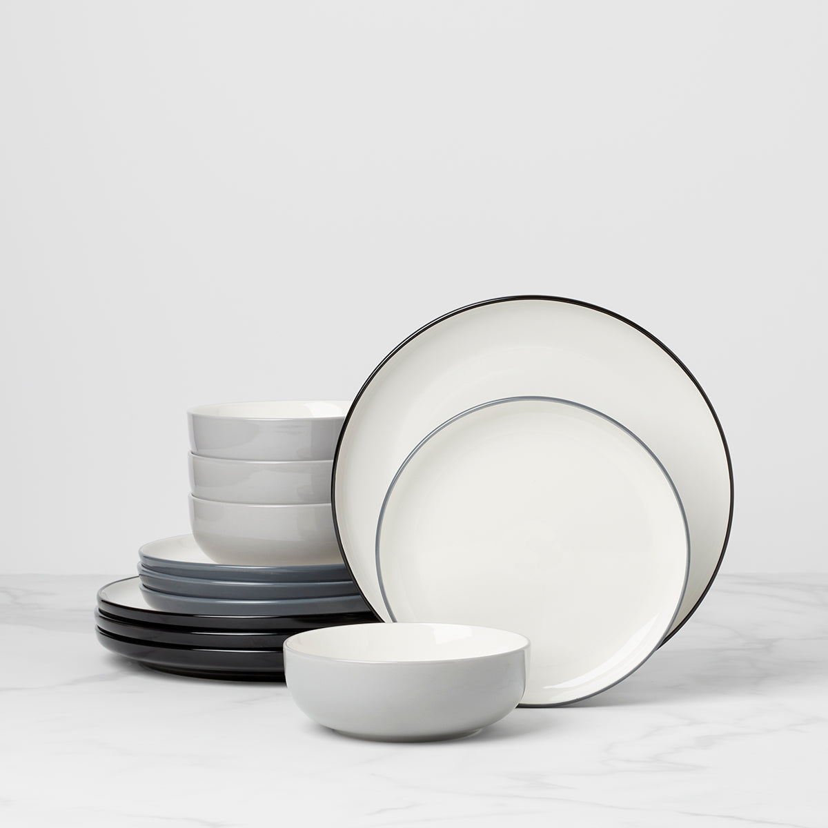 Lenox Heritage Lenox Heritage 24 Seven Colors Pumice 12-Piece Dinnerware Set