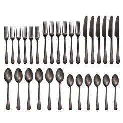 Alternative view of Lenox Heritage Lenox Heritage Mirabella Gunmetal Satin 30-Piece Flatware Set