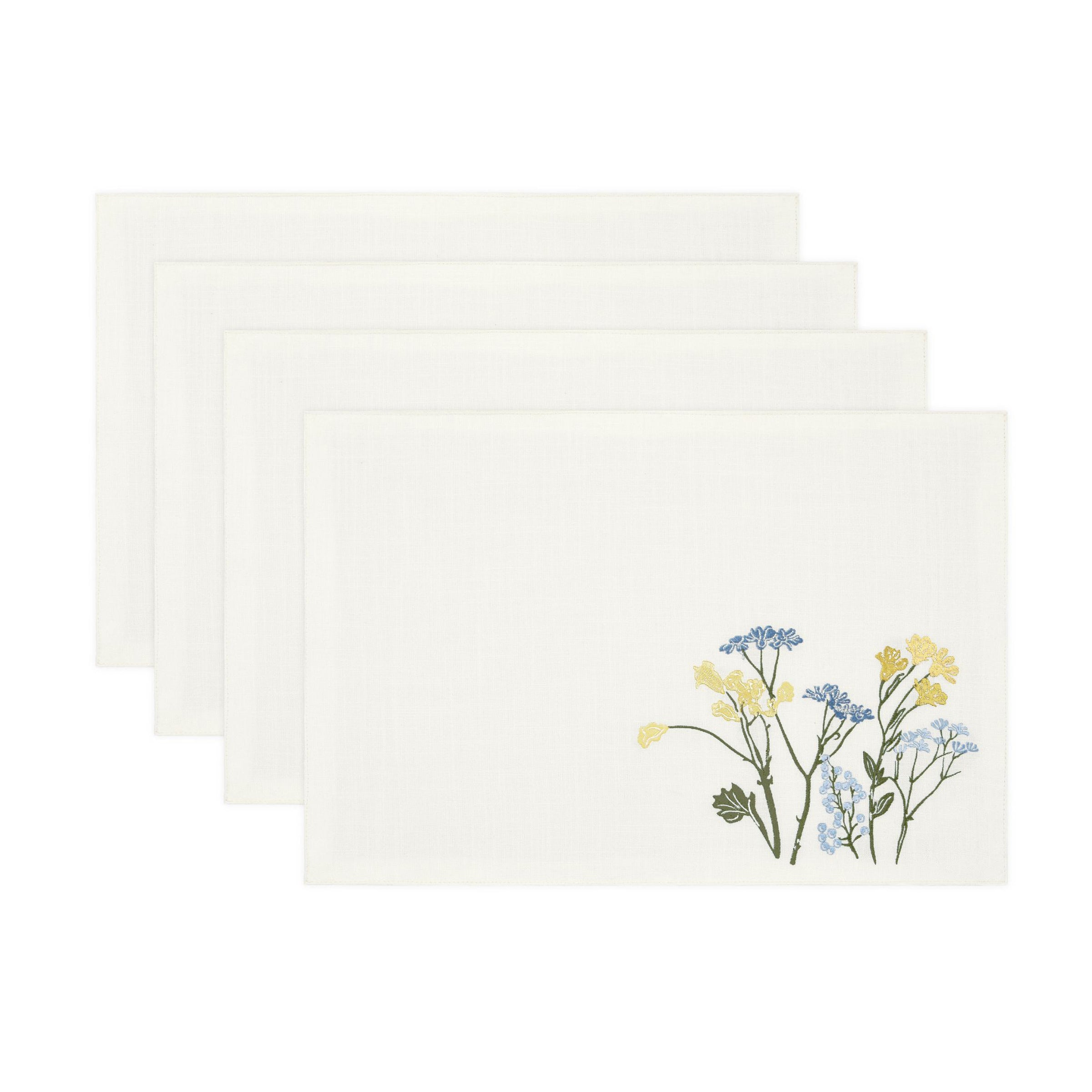 Lenox Heritage Lenox Heritage Wildflowers Border Placemats, Set of 4