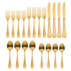 Alternative view of Lenox Heritage Lenox Heritage Flight Gold Satin 20-Piece Flatware Set