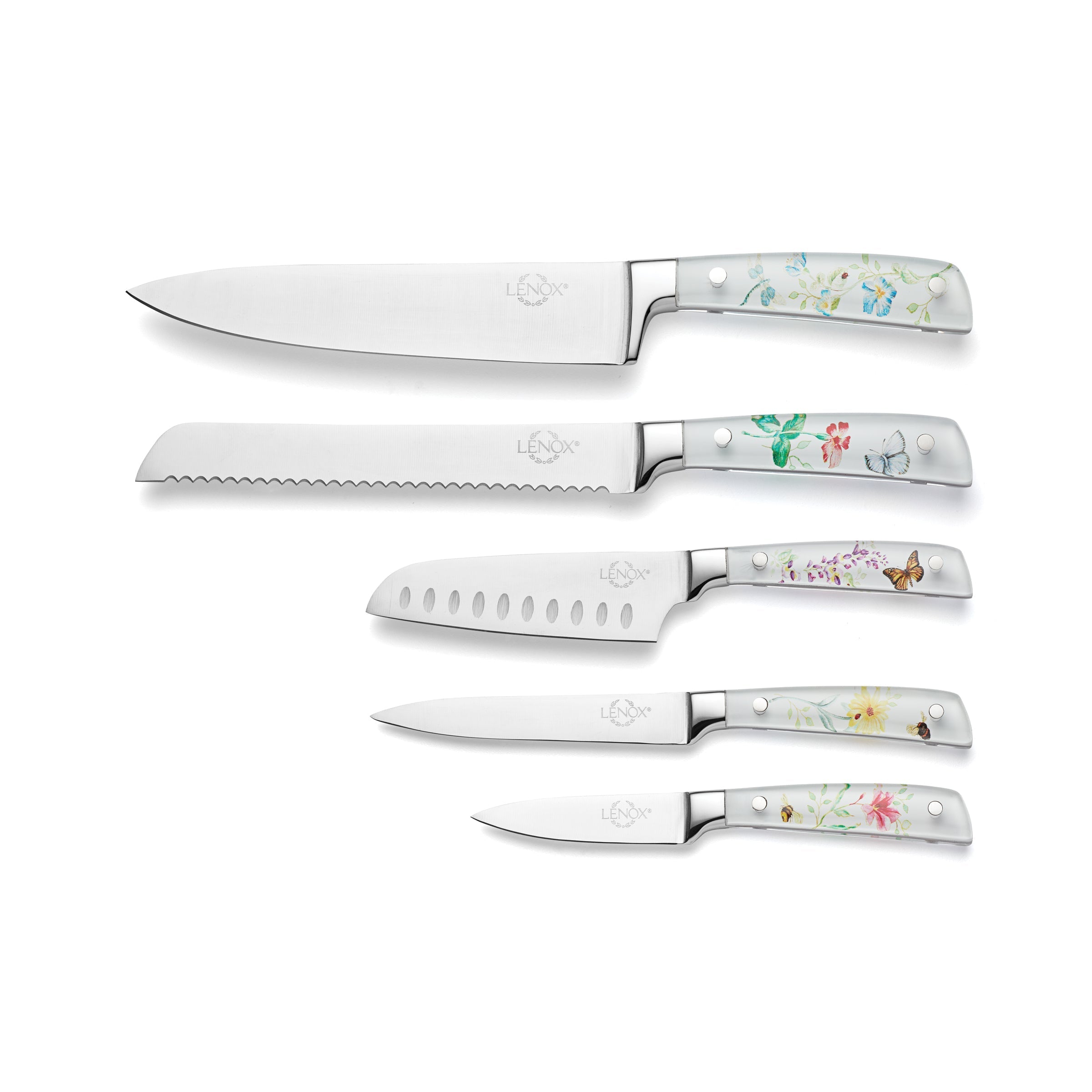 Lenox Heritage Lenox Heritage Butterfly Meadow 6-Piece Cutlery Block Set - Image 2