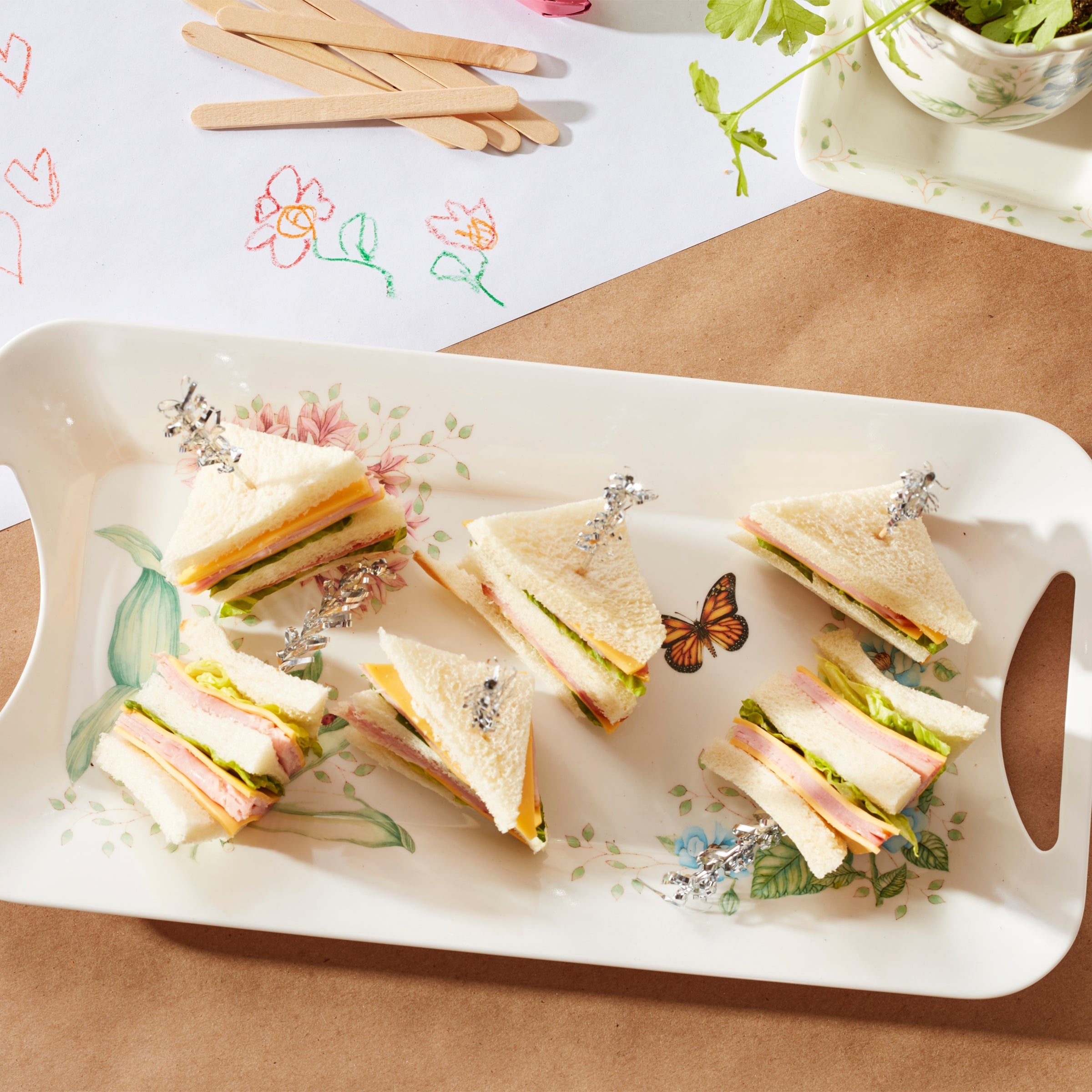 Lenox Heritage Lenox Heritage Butterfly Meadow Melamine Hors d'Oeuvres Tray - Image 5