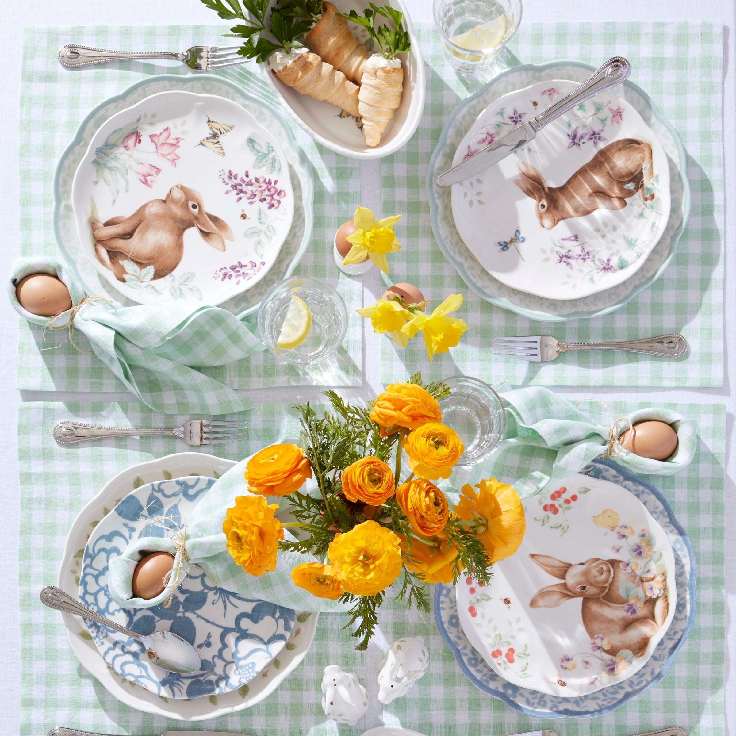 Lenox Heritage Lenox Heritage Butterfly Meadow Bunny Accent Plates, Set of 4 - Image 6