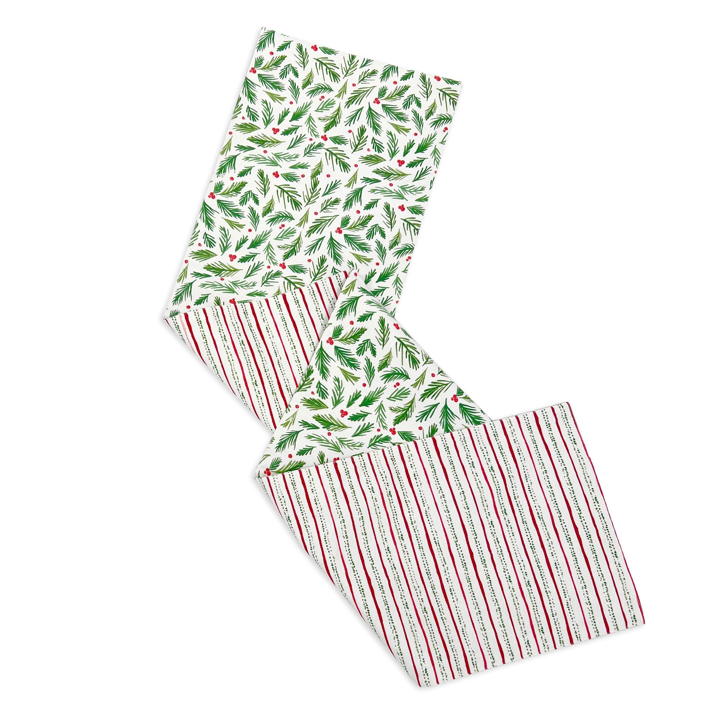 Lenox Heritage Lenox Heritage Bayberry Merry & Bright Reversible Table Runner - Image 2