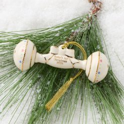 Alternative view of Lenox Heritage Lenox Heritage 2026 Baby's 1st Christmas Rattle Ornament