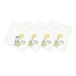 Lenox Eternal Wildflowers Border Dinner Napkins, Set of 4