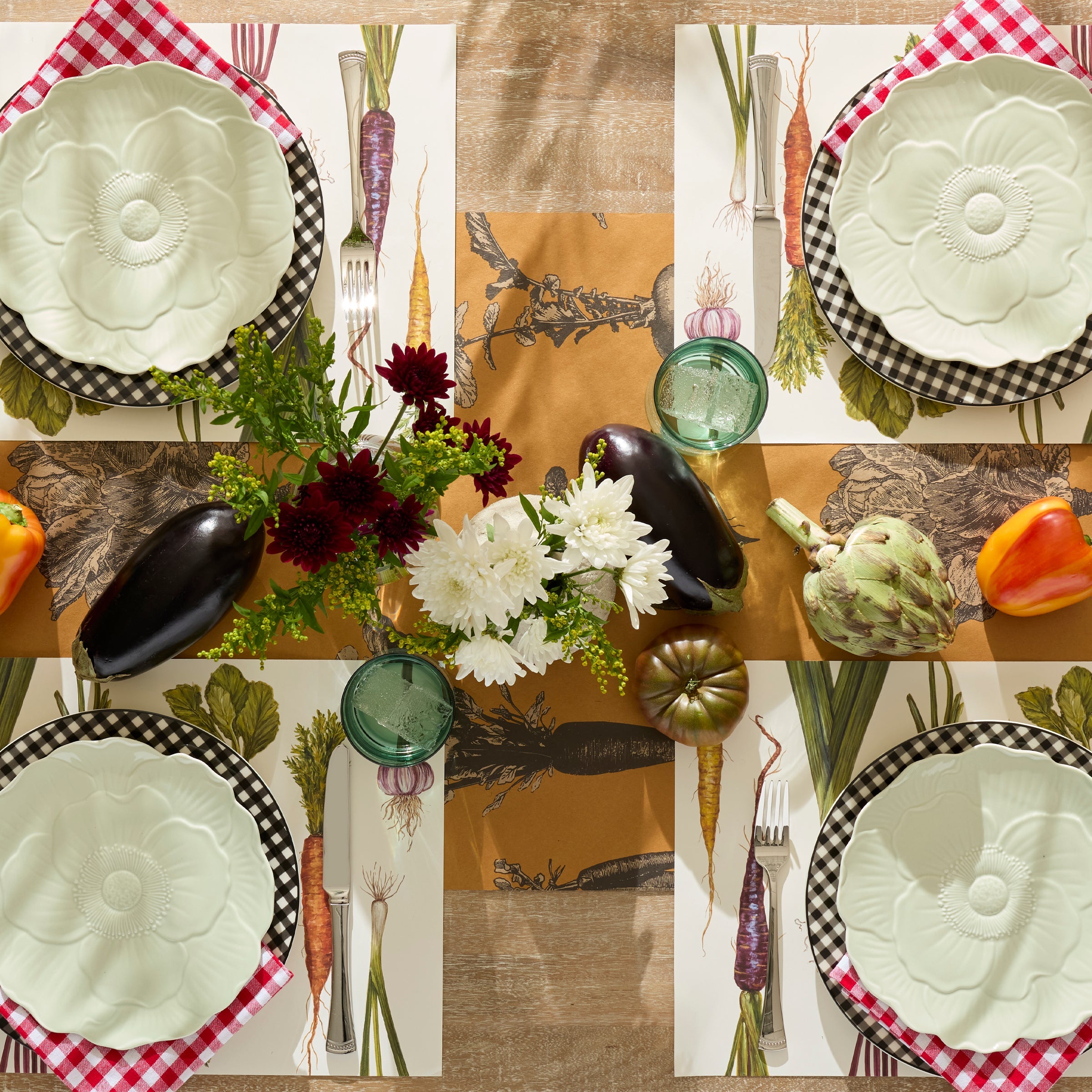 Lenox Heritage Lenox Heritage Gingham Black Dinner Plates, Set of 4 - Image 4
