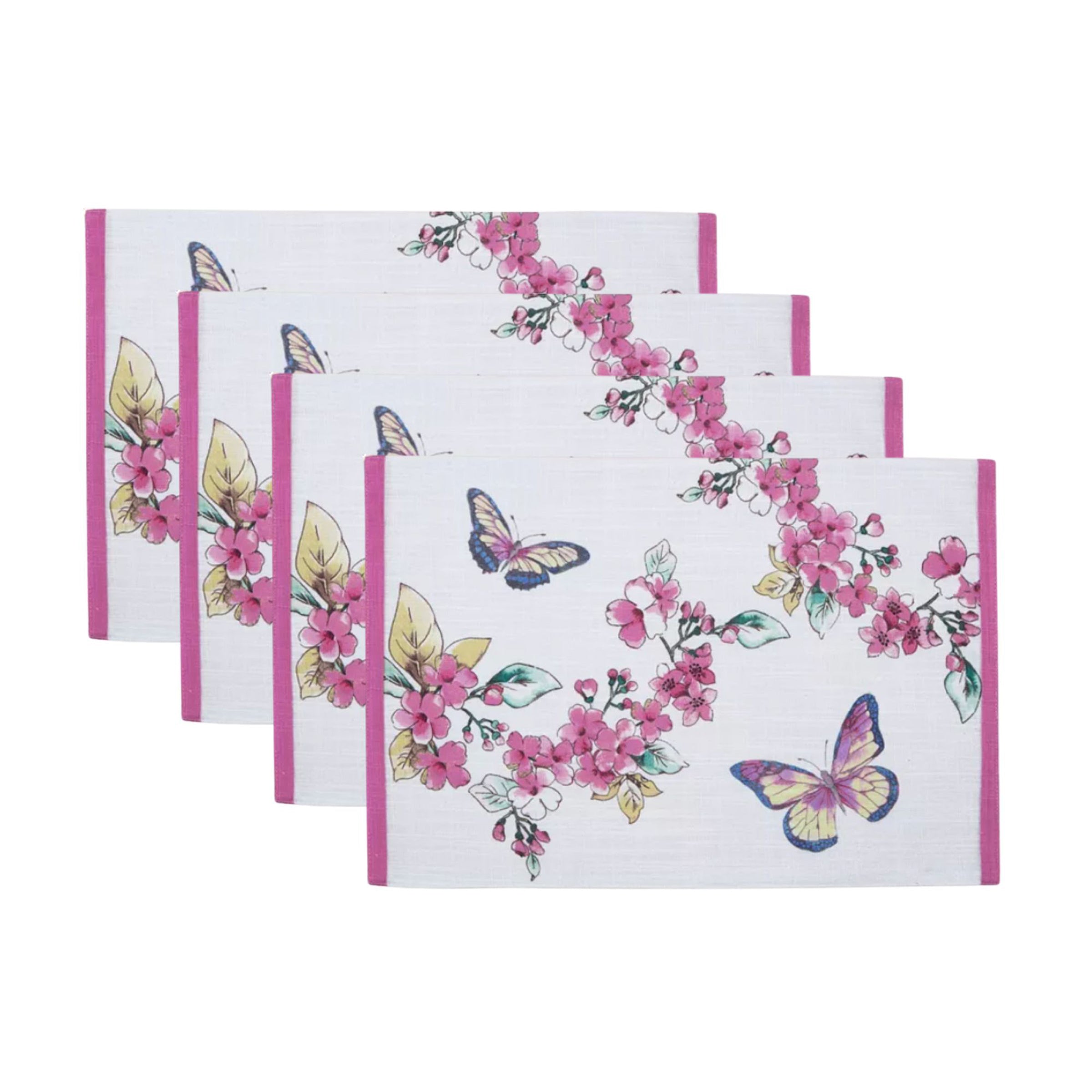 Lenox Heritage Lenox Heritage Butterfly Meadow Floral Placemats, Set of 4