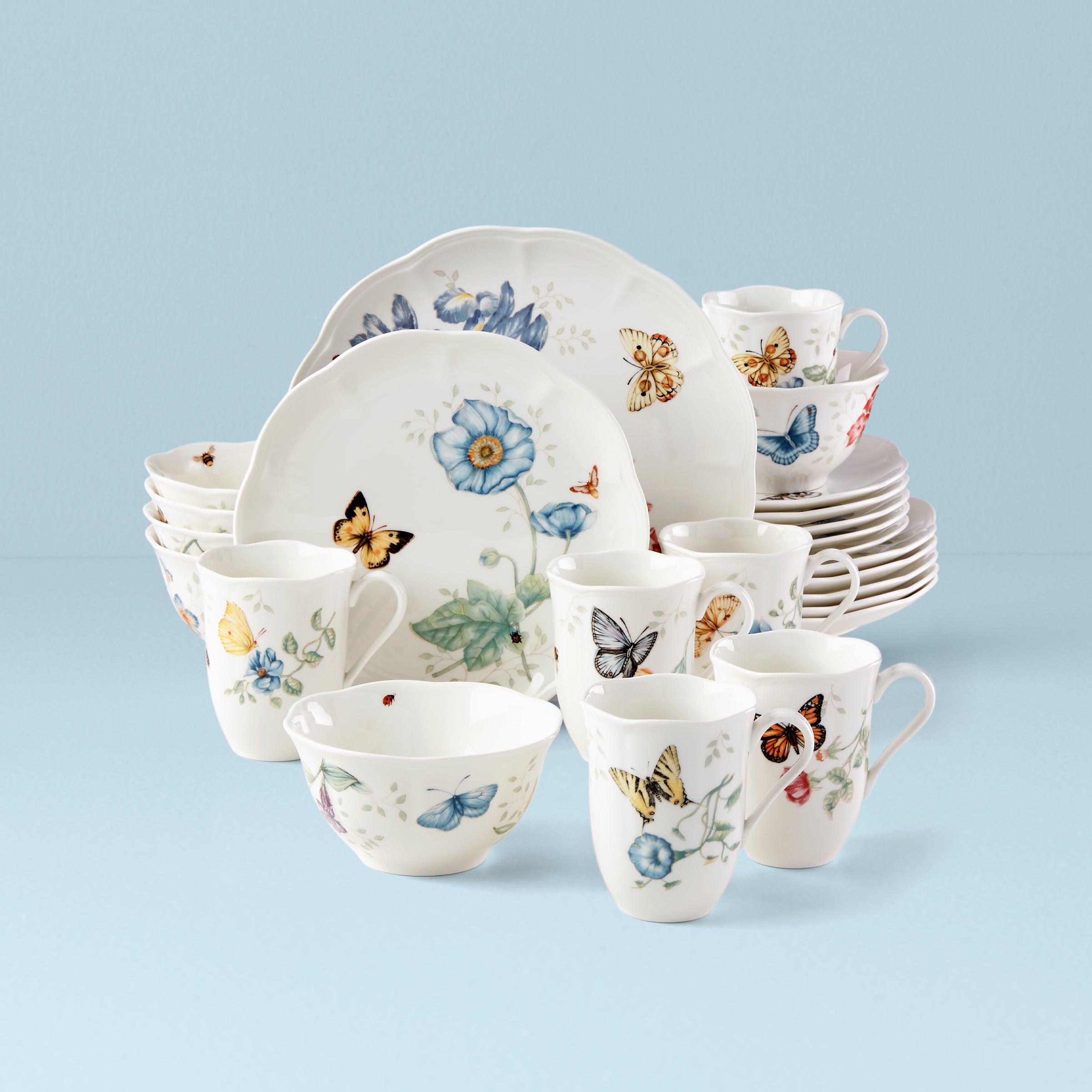 Lenox Heritage Lenox Heritage Butterfly Meadow 24-Piece Dinnerware Set