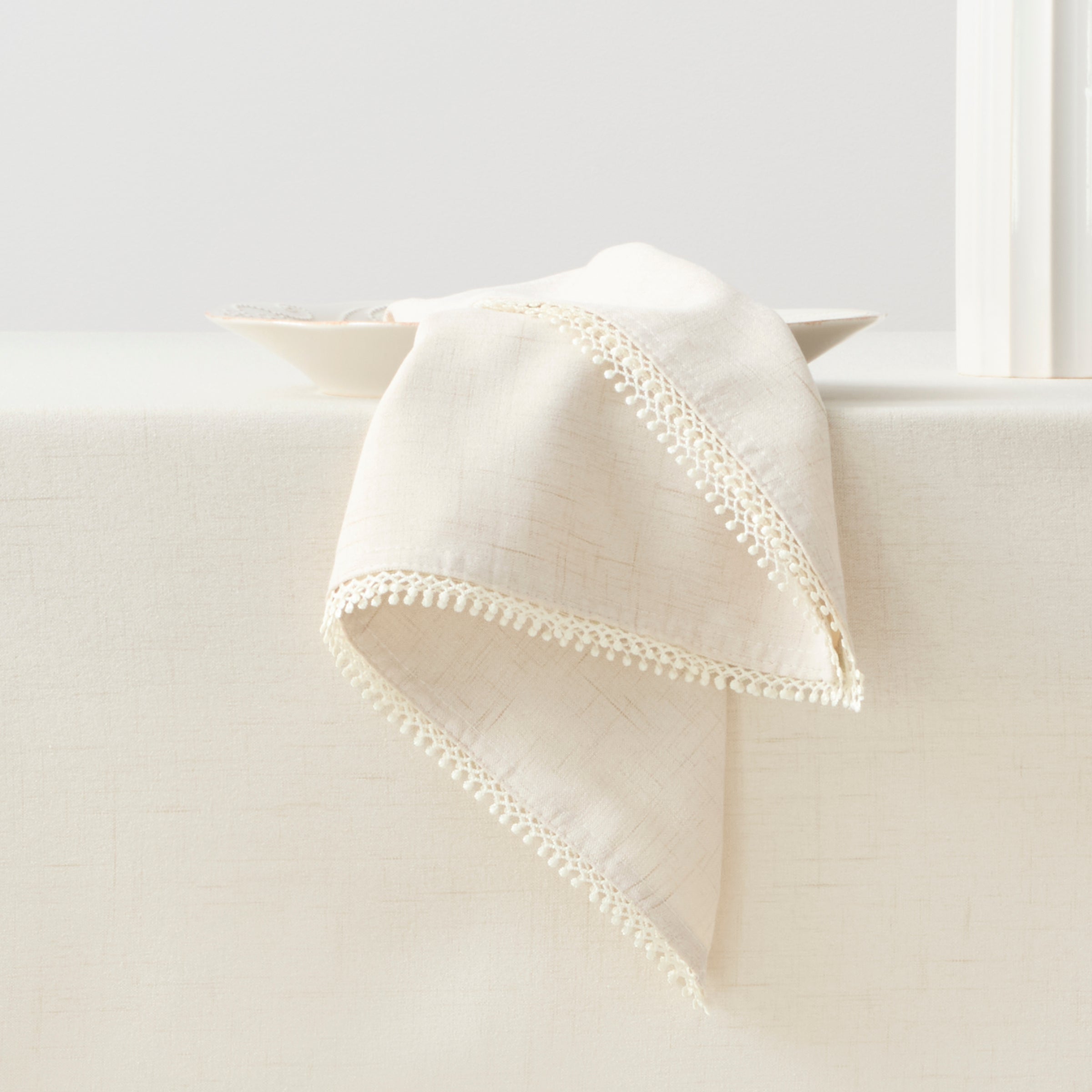 Lenox Heritage Lenox Heritage French Perle Natural 19x19 Napkins, Set of 4