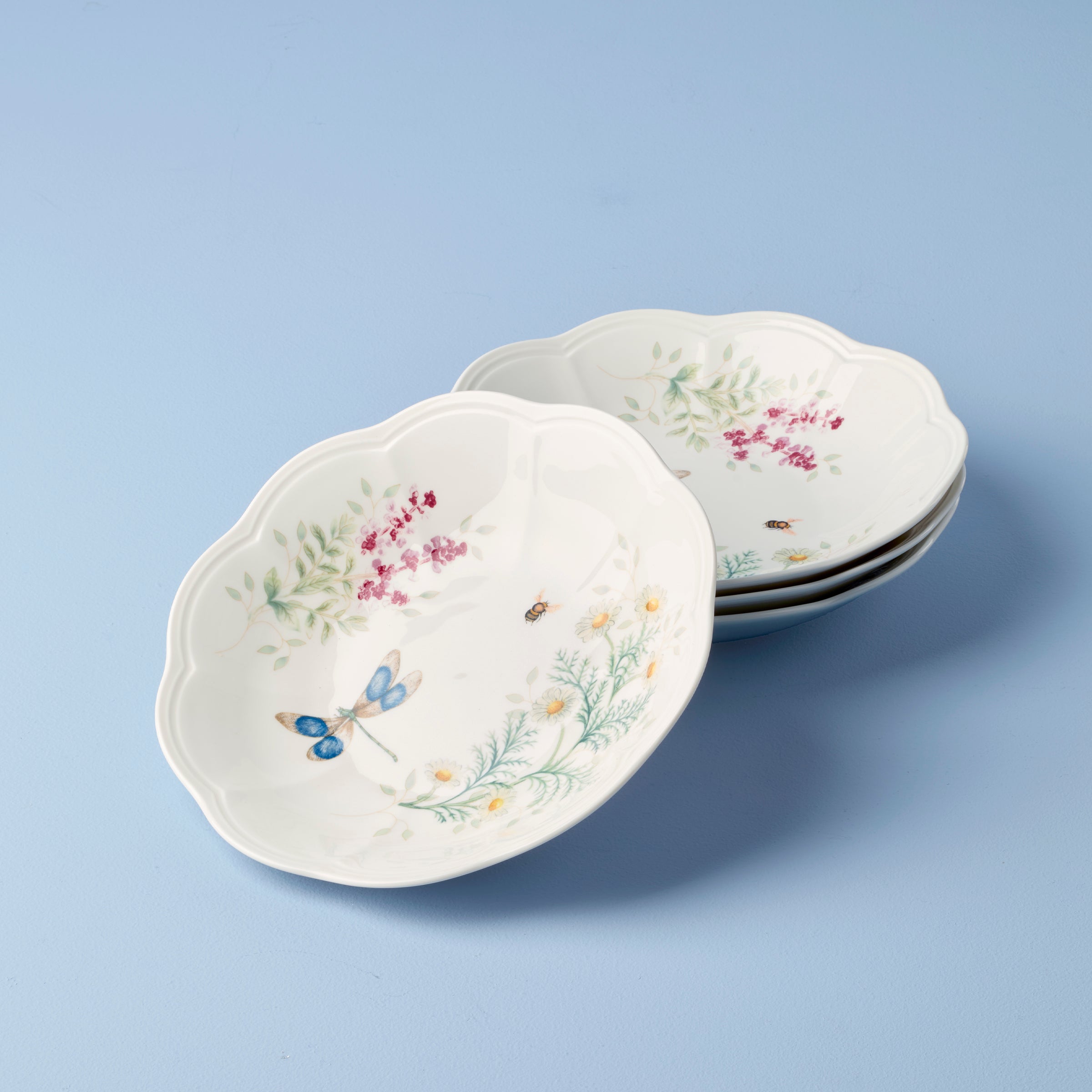 Lenox Heritage Lenox Heritage Butterfly Meadow Herbs Pasta Bowls, Set of 4