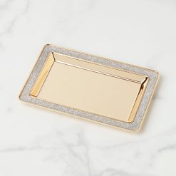 Lenox Heritage Lenox Heritage Sitting Pretty Silver Glitter Catch All Tray