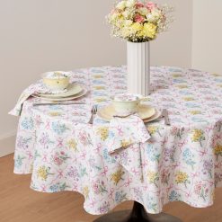 Alternative view of Lenox Heritage Lenox Heritage Bouquet Ribbon 70x70 Round Tablecloth