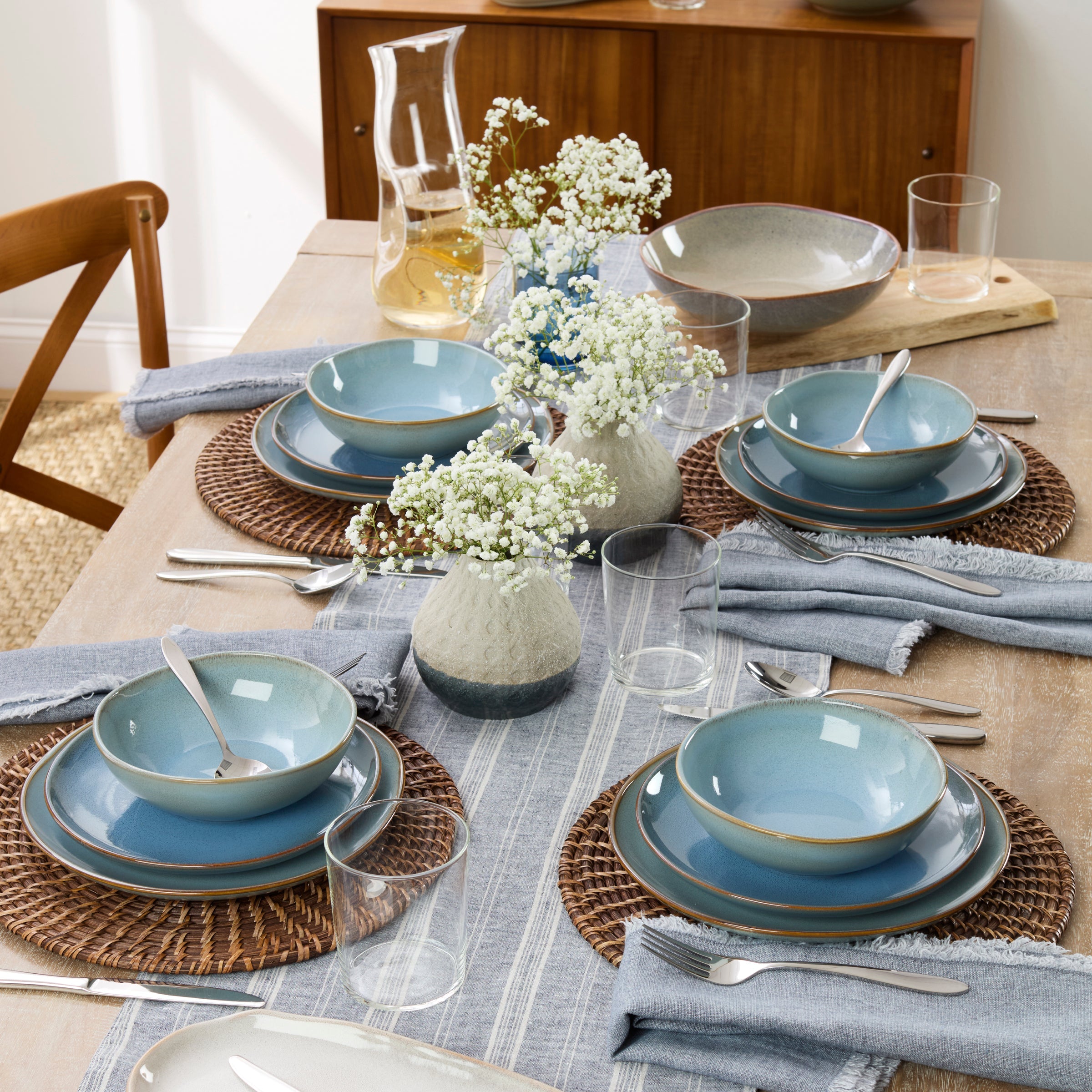 Lenox Heritage Lenox Heritage Organic Shades Blue 18-Piece Dinnerware Set - Image 2