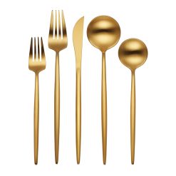 Lenox Heritage Lenox Heritage Zephyr Gold Satin 45-Piece Flatware Set