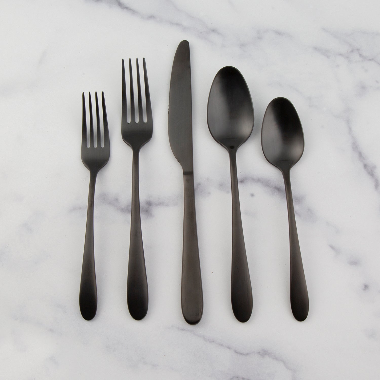 Lenox Heritage Lenox Heritage Poet Black Satin 20-Piece Flatware Set - Image 4