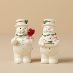 Lenox Heritage Lenox Heritage Happy Holly Days Snowmen Salt & Pepper Set